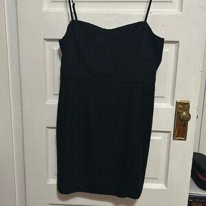 French Connection Black Mini Lace Dress